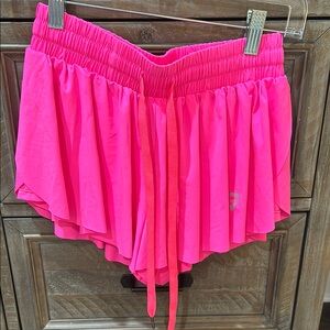Keiki Kona Neon Pink Women's Athletic Shorts